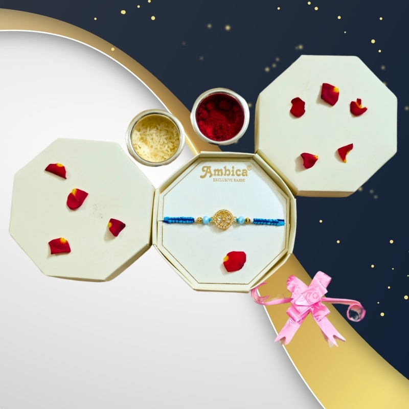 Premium Stone Rakhi - Image 4