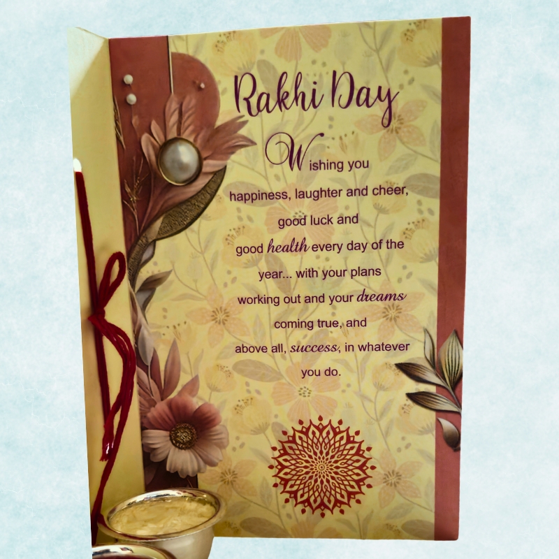 Rakhi With Greeting Card - Image 4