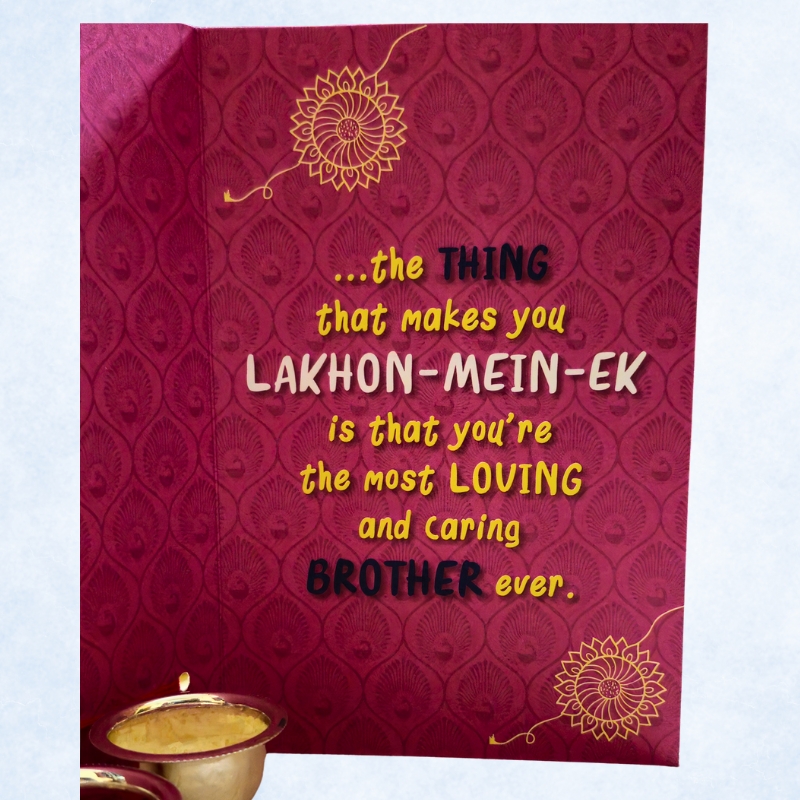 Rakhi With Greeting Card - Image 4